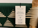 Emerald Handwoven Moroccan Bench