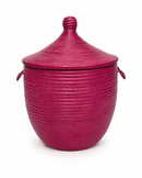 Pink Nomad Basket – Handwoven Storage Basket