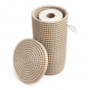 Xalil Basket — Sculptural Handwoven Storage Basket in Seagrass & Recycled Plastic