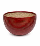 Handwoven Senegal Basket with Leather – Sustainable Home Decor