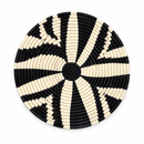 Midnight Mosaic – Black & White Handwoven Wall Basket