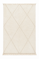 Luxury Moroccan Berber Rug – Ivory Diamond Pattern – 250 x 150 cm