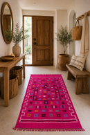 Majorelle Fuchsia Heritage Rug – Handwoven Moroccan Statement Piece