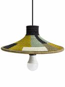 Olive Horizon Handwoven Pendant Light