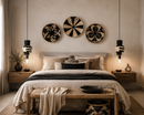 Midnight Ivory Woven Pendant Light Set