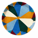 Azure Eclipse Handwoven Wall Décor – Luxury African Statement Basket