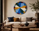 Azure Eclipse Handwoven Wall Décor – Luxury African Statement Basket