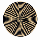 Black & Natural Woven Entryway Set – African Wall Basket & Planter