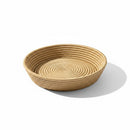 Paniery natural woven tray with a spiral pattern, made from neutral-toned fibers. Versatile for serving or wall art.