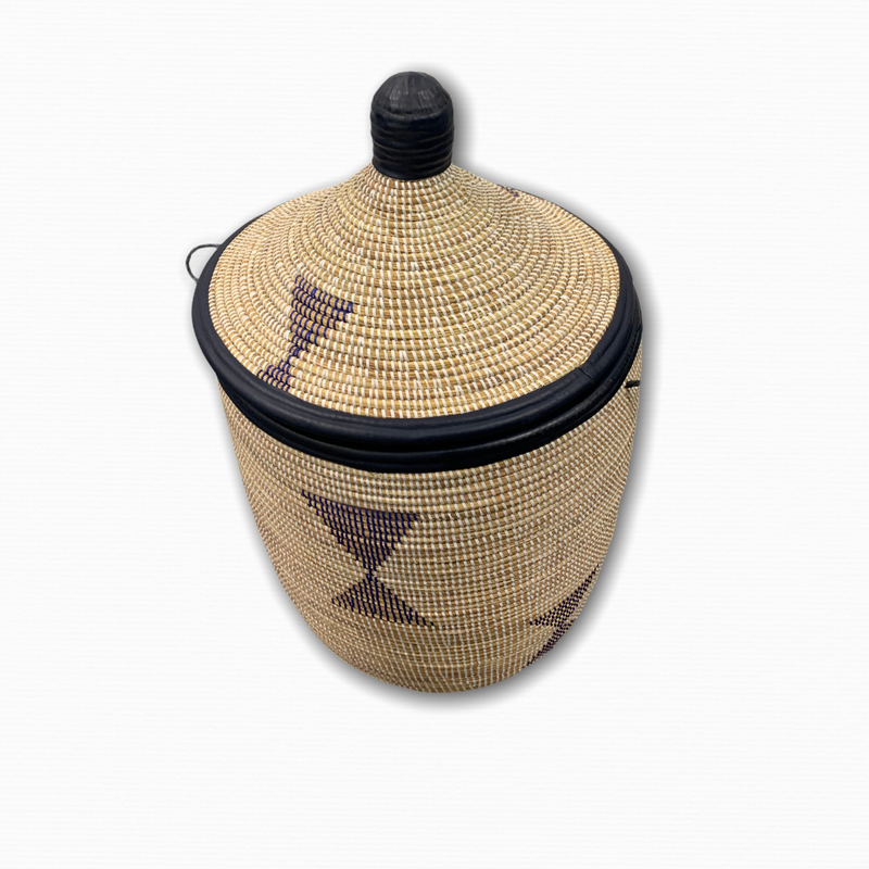 Maya Leather  Baskets