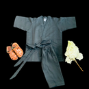 Linen Black Kimono/ 3-5years