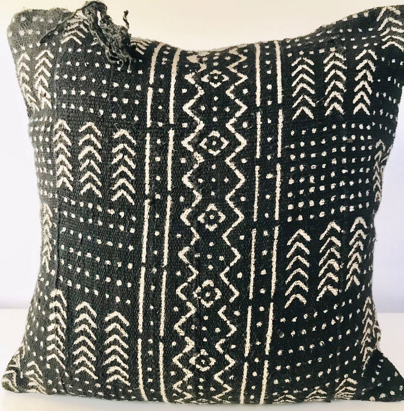 Black Mud Cushion Cover
