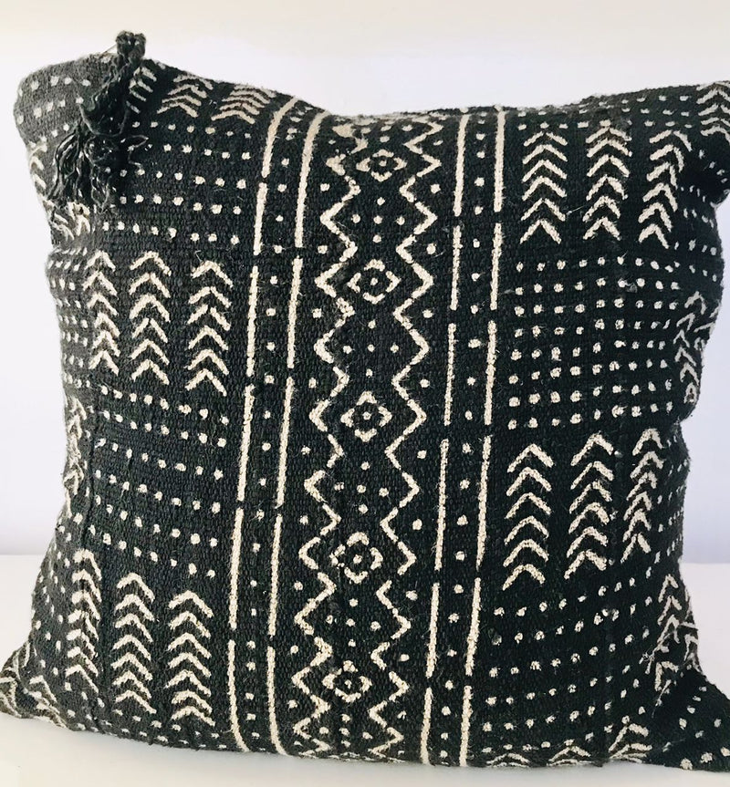 Black Mud Cushion Cover