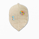 Leaf  play mat from natural linen