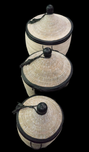 Anne Leather Baskets