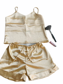 Pyjama-Set/Oberteil und Shorts