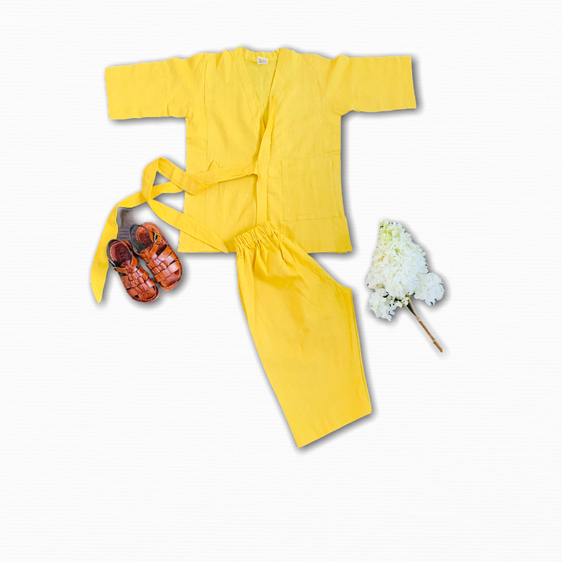 Linen Yellow Kimono