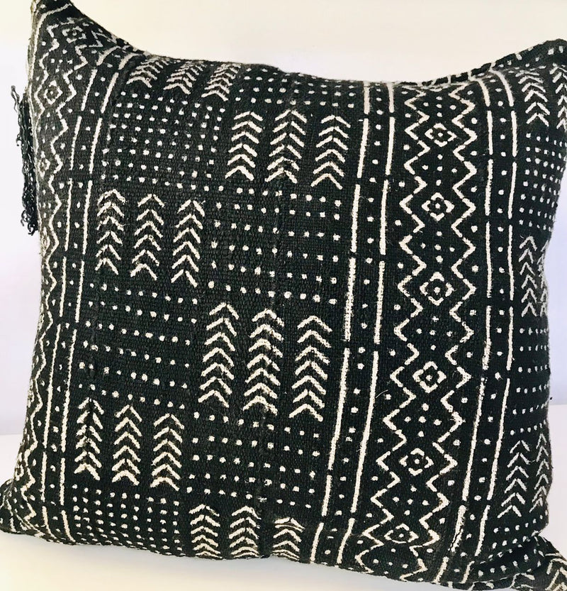 Black Mud Cushion Cover