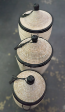 Anne Leather Baskets