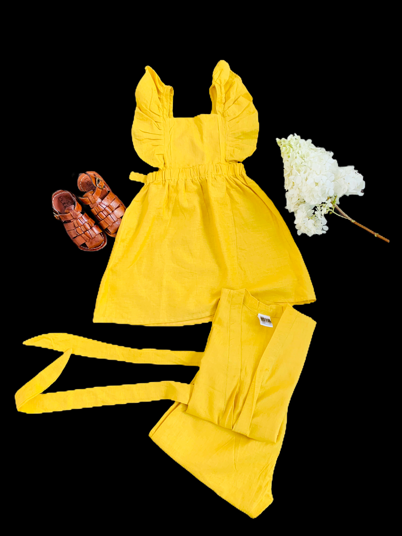 Linen Yellow Kimono