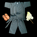 Linen Black Kimono/ 3-5years
