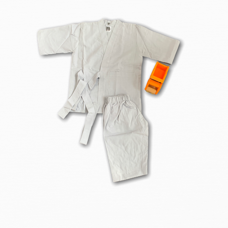 Linen Grey Kimono/ 3-5years