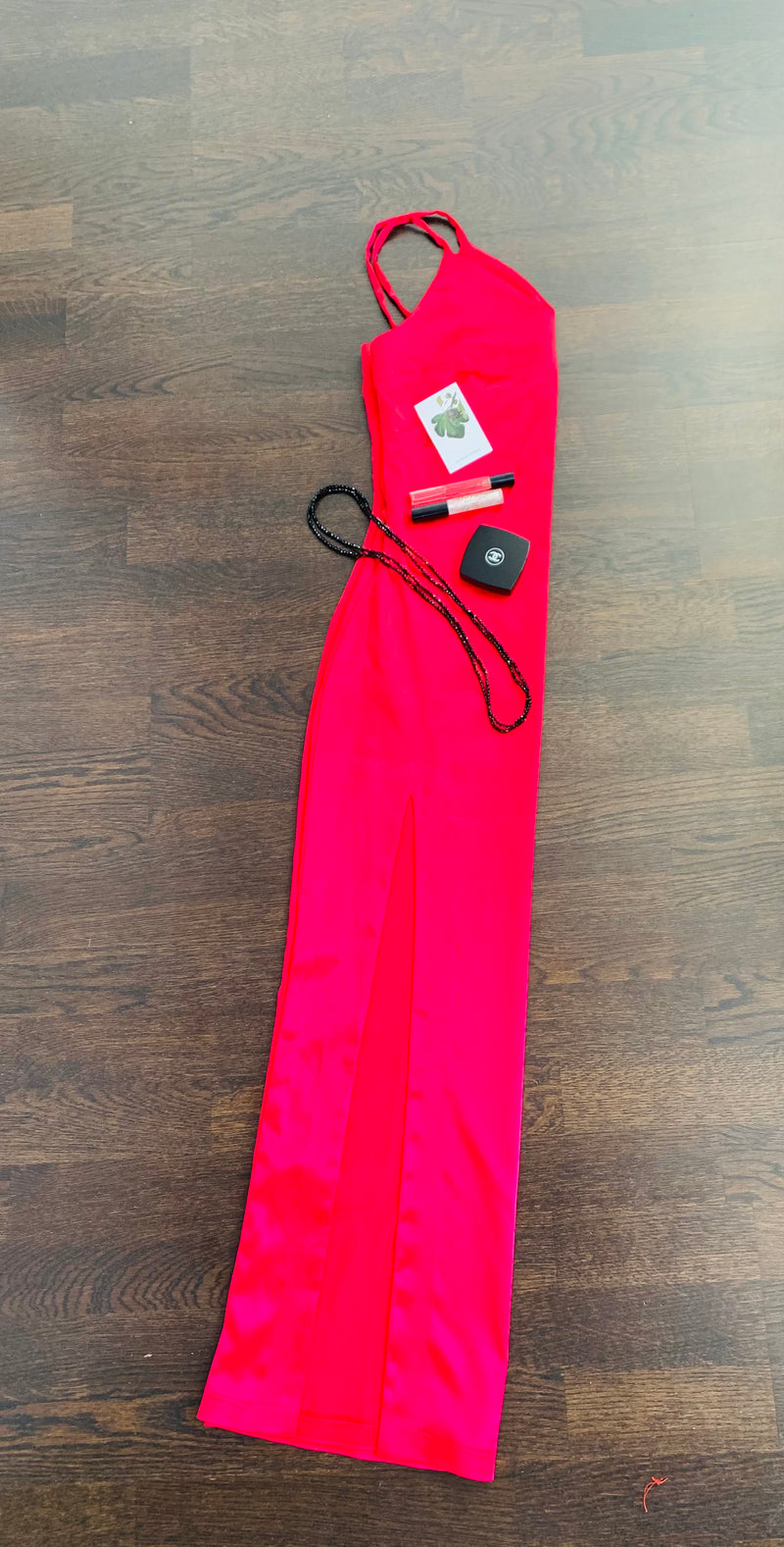 Red Silk dress/Set