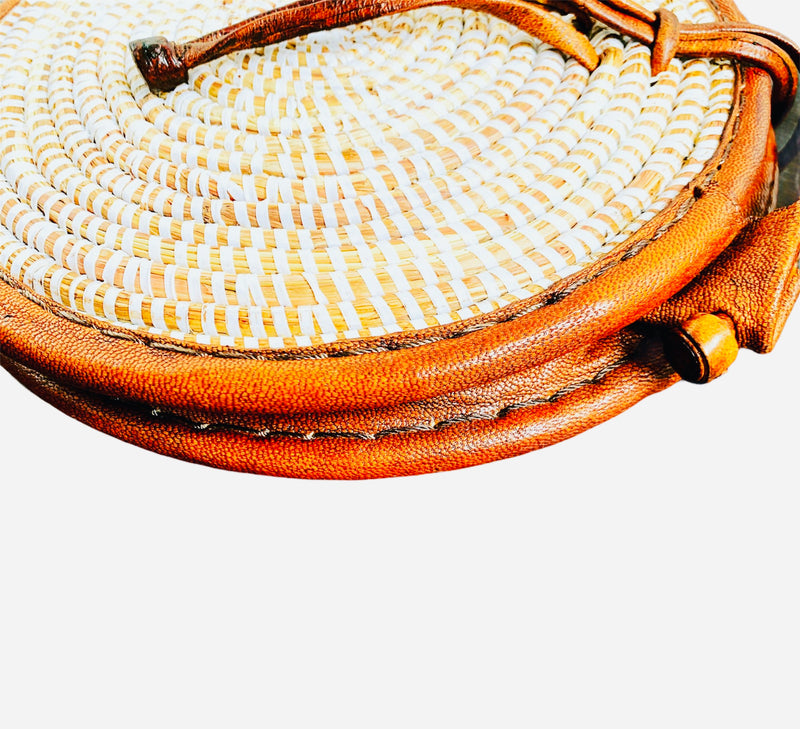 Adouna Woven Leather Bag