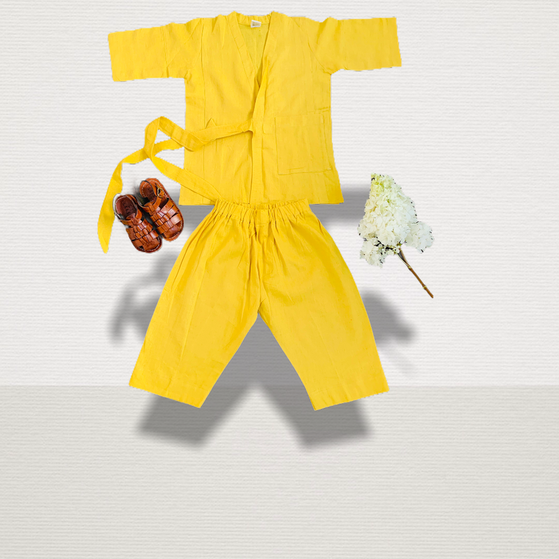 Linen Yellow Kimono